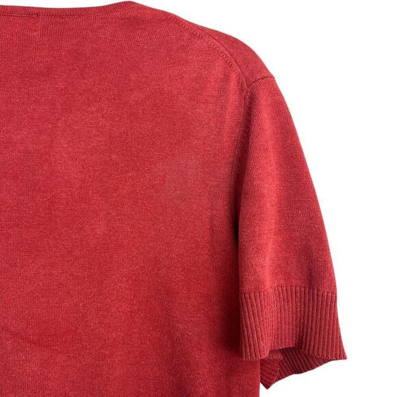 Eddie Bauer 100% Cotton V Neck Sweater Size L - Picture 7 of 7